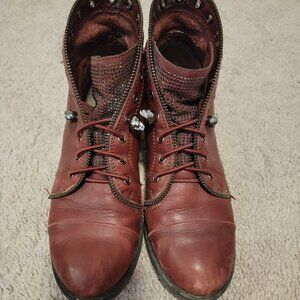 Gianni Bini Red Punk Style Boots